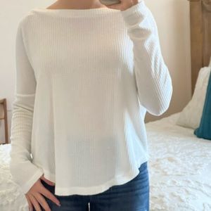 Waffle knit long sleeve